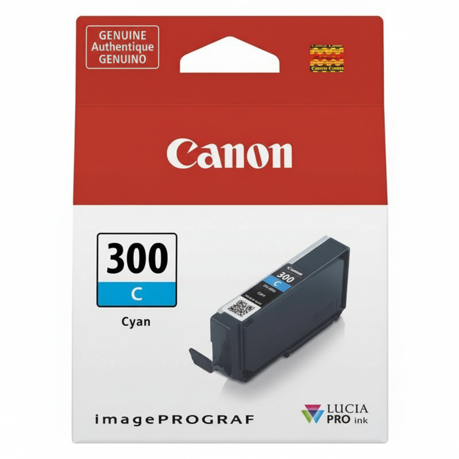Original OEM Ink Cartridge Canon PFI-300C (4194C001) (Cyan)