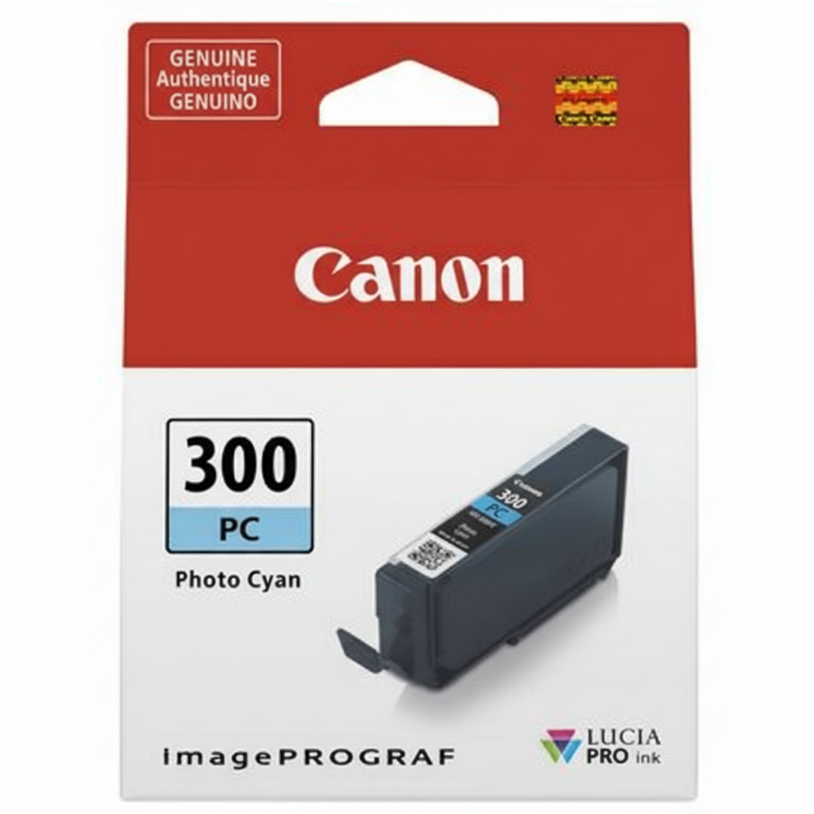 Original OEM Ink Cartridge Canon PFI-300PC (4197C001) (Cyan Photo)