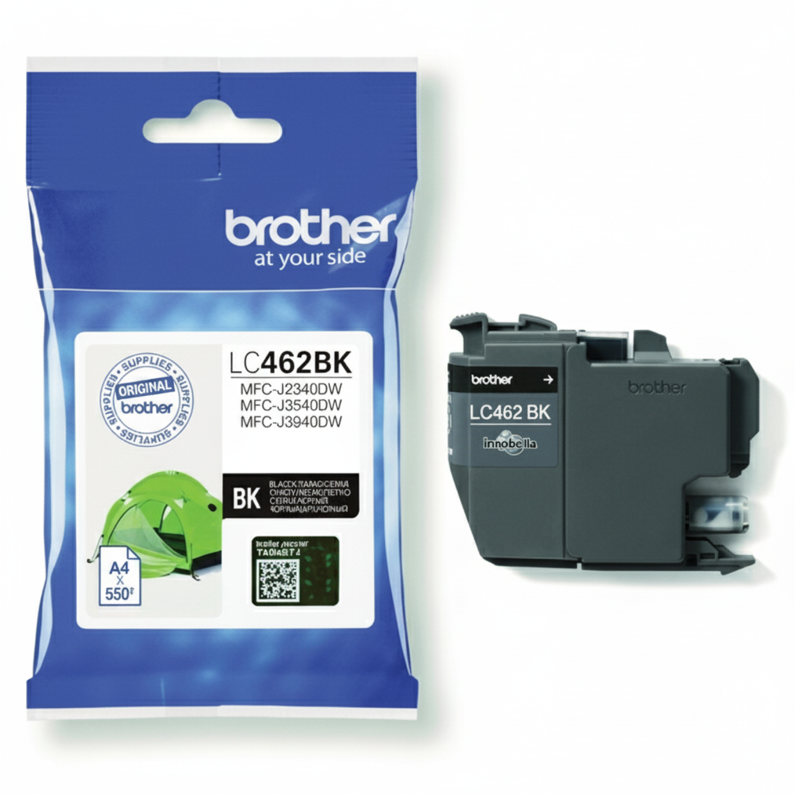 Original OEM Ink Cartridge Brother LC-462 BK (LC462) (Black)