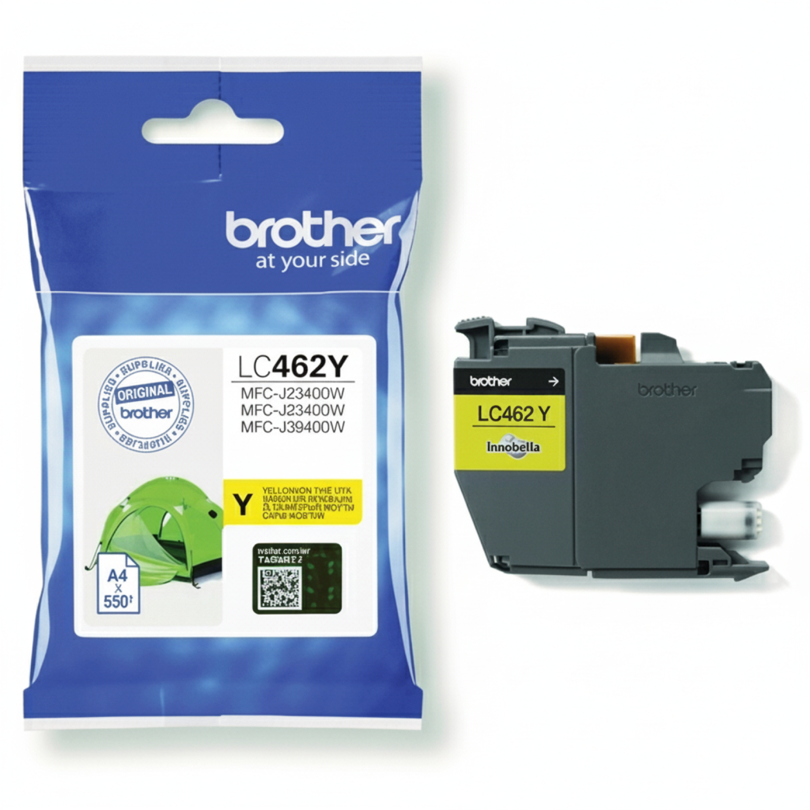 Original OEM Ink Cartridge Brother LC-462 Y (LC462) (Yellow)