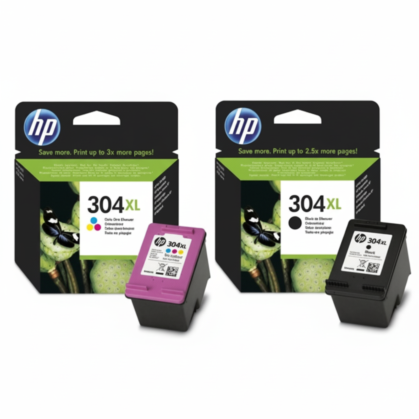 Original OEM Ink Cartridges HP 304 XL BK + 304 XL C (N9K08AE, N9K07AE) (multi pack)