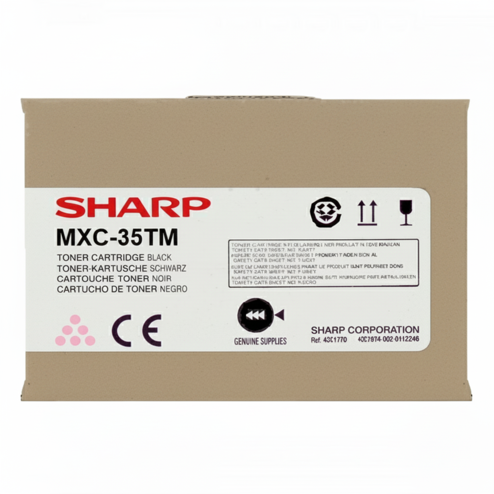 Original OEM Toner Sharp MX-C35TM (MXC35TM) (Magenta)