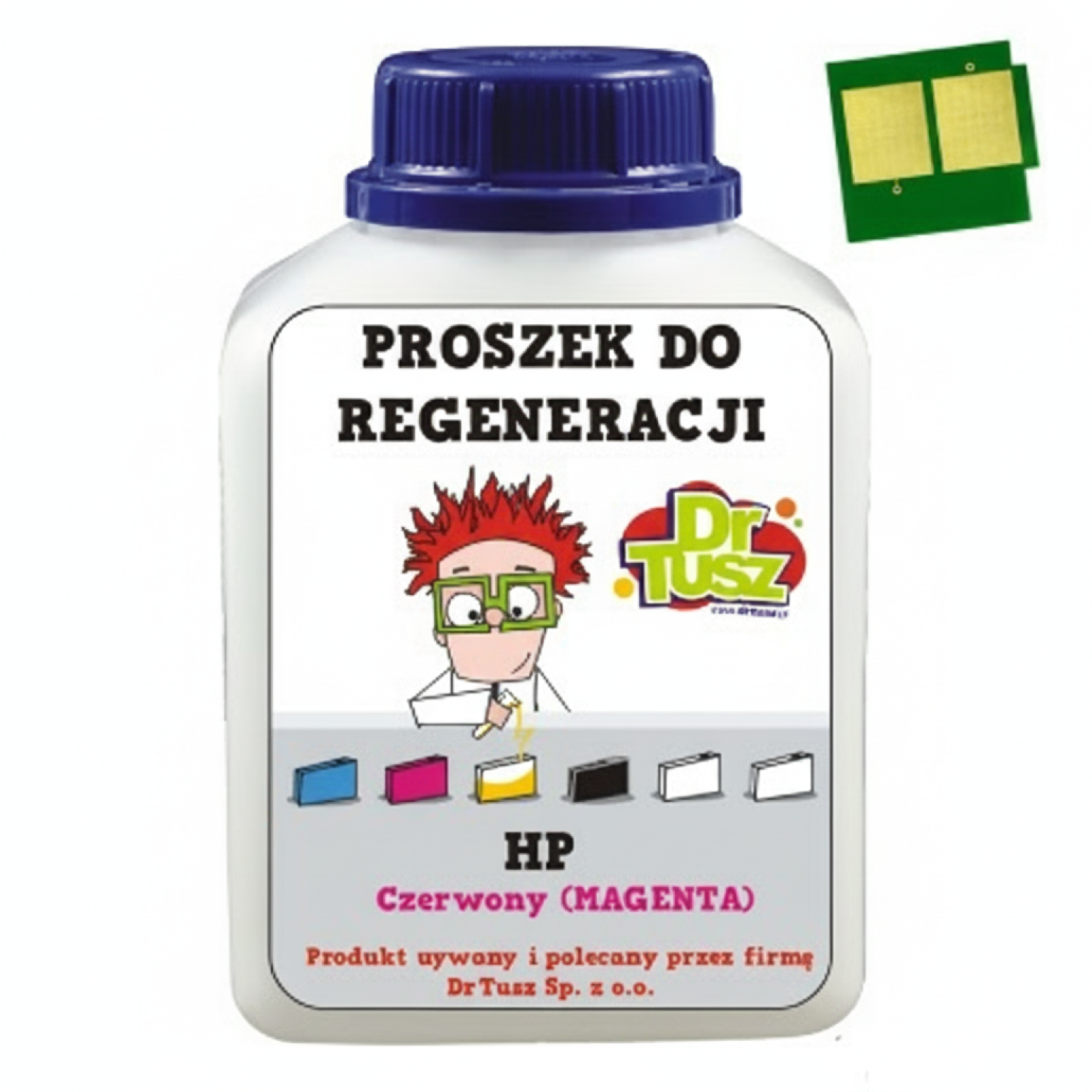 Bulk Toner + Chip to refill cartridge HP 125A (CB543A) (Magenta)