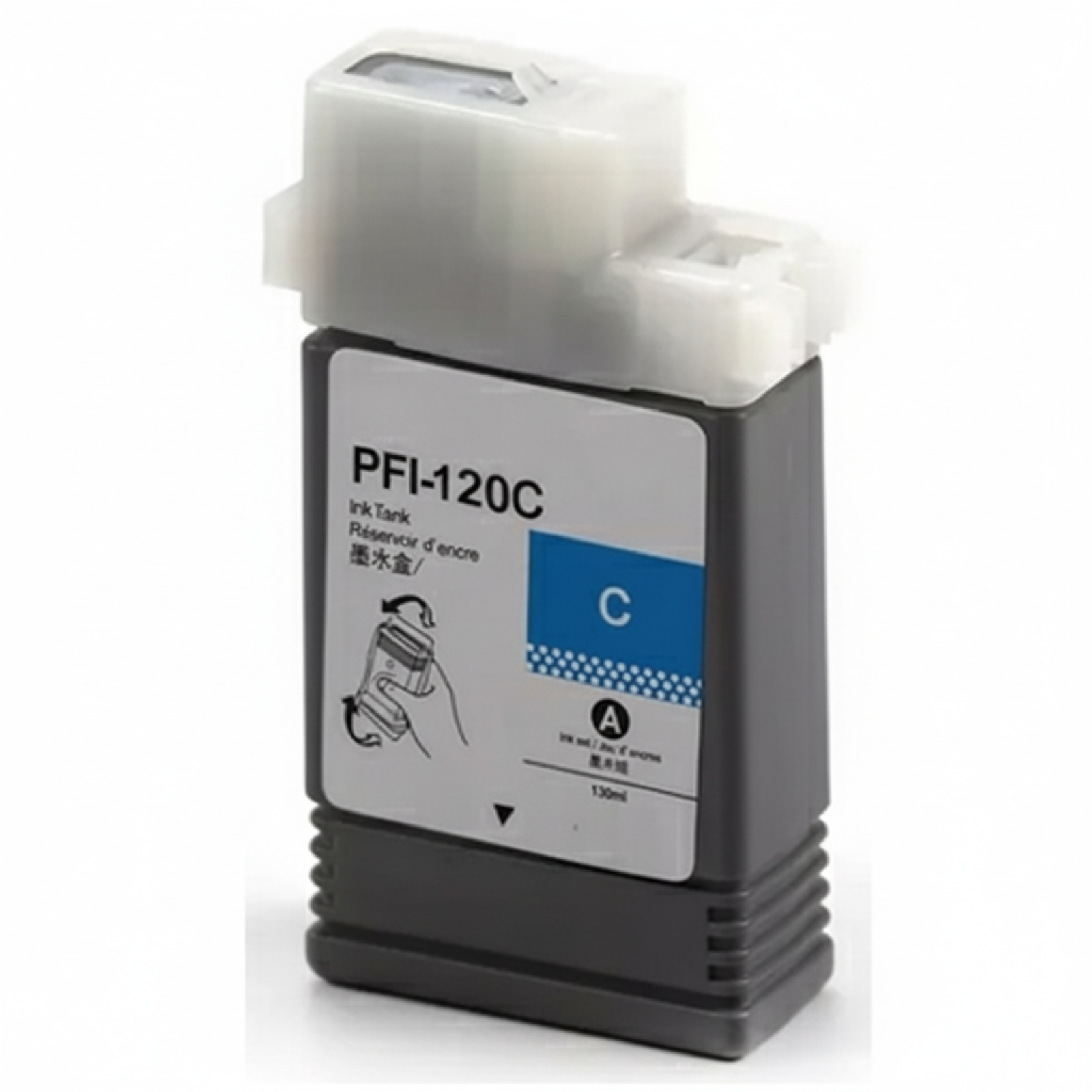Compatible Ink Cartridge PFI-120C for Canon (2886C001) (Cyan)