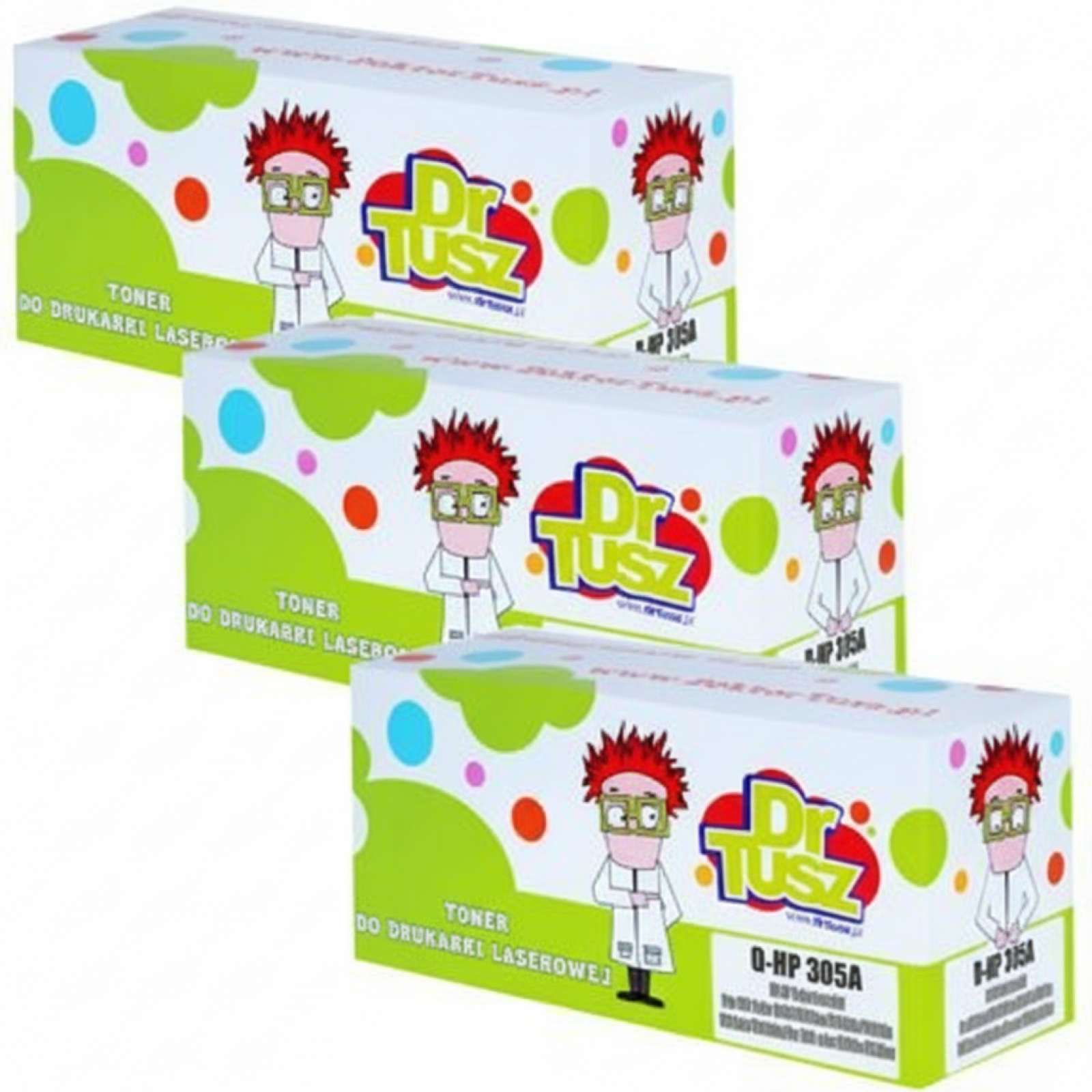 Compatible Toners 305A CMY for HP (CF370AM) (3-pack)