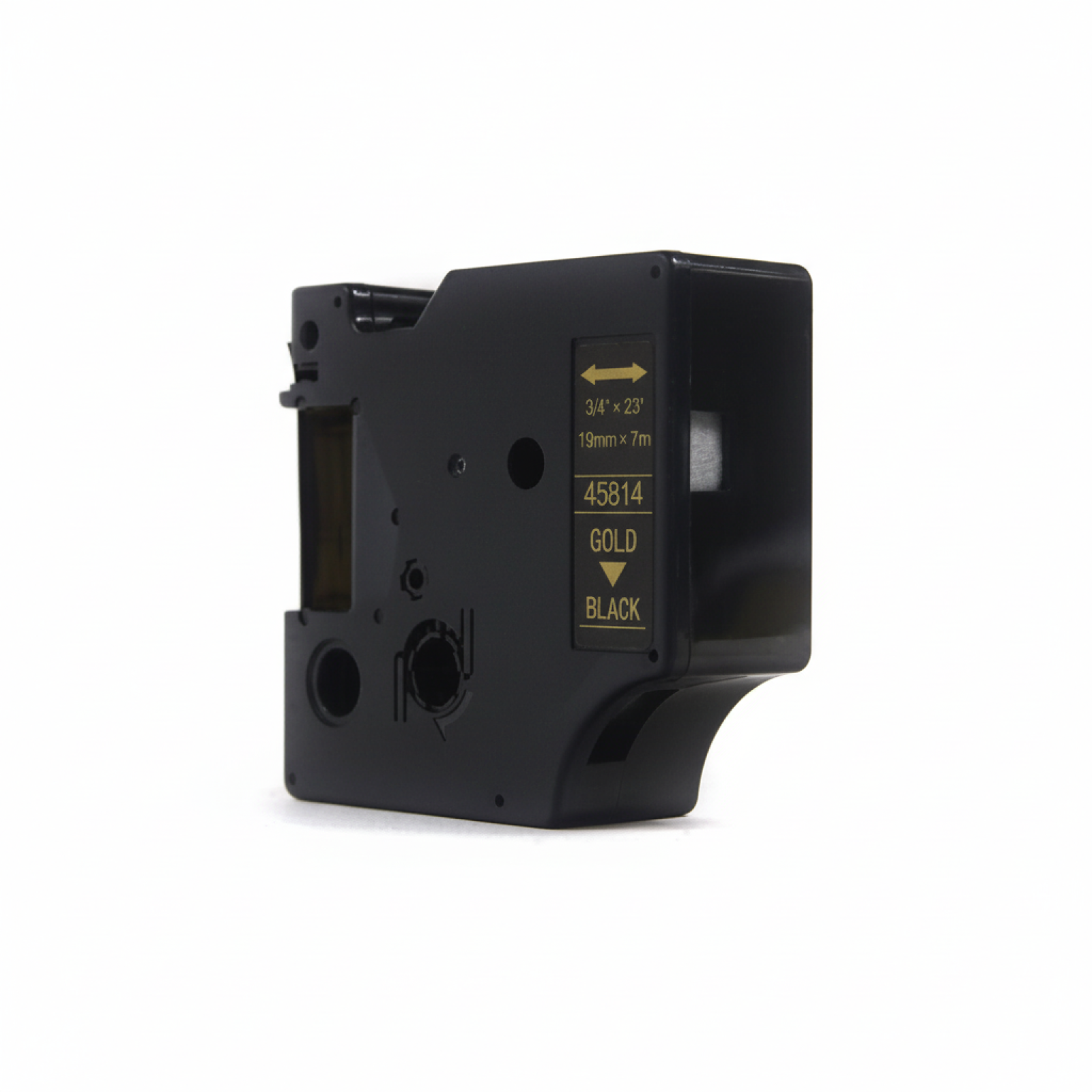 Compatible Tape D1-45814 for DYMO (D1-45814) (Black) (19 mm, 7 m, Black, Gold)