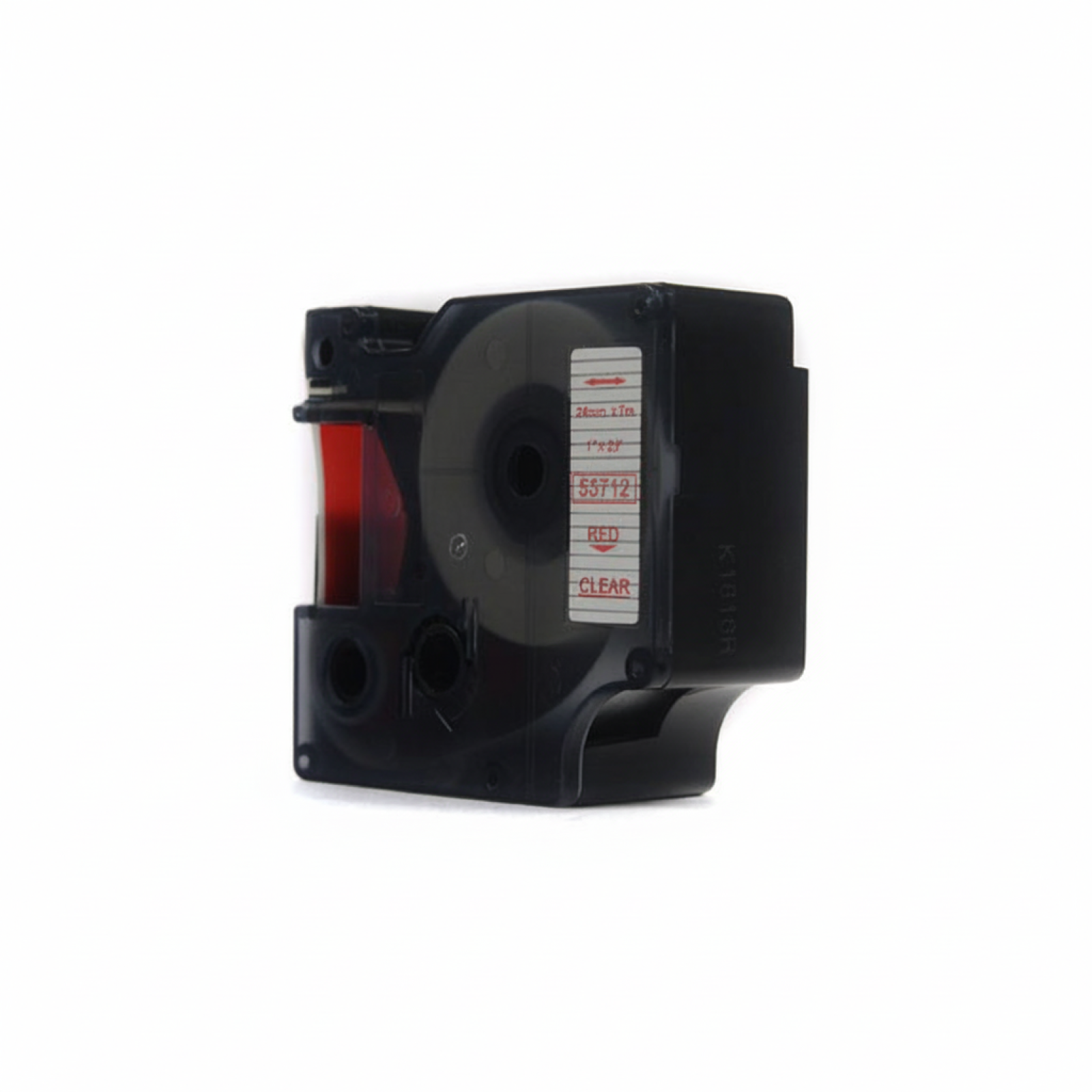 Compatible Tape D1-53712 for DYMO (D1-53712) (Transparent) (24 mm, 7 m, Transparent, Red)