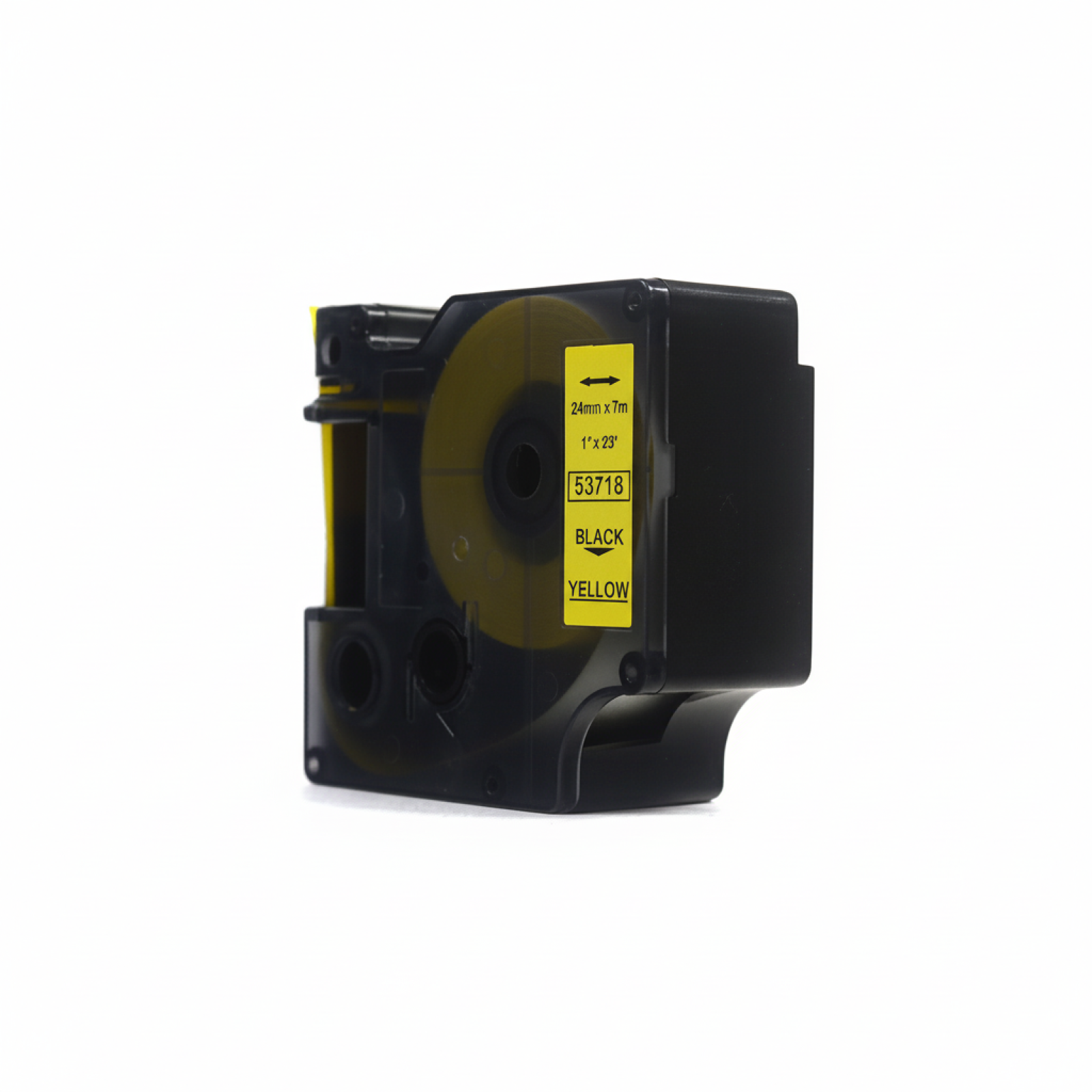 Compatible Tape D1-53718 for DYMO (D1-53718) (Yellow) (24 mm, 7 m, Yellow)