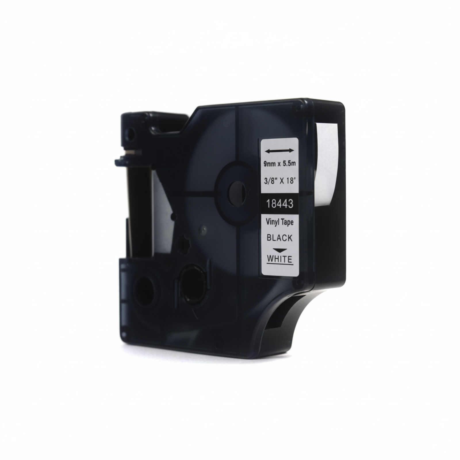 Compatible Tape 18443 for DYMO (18443) (White) (9 mm, 5,5 m, White)