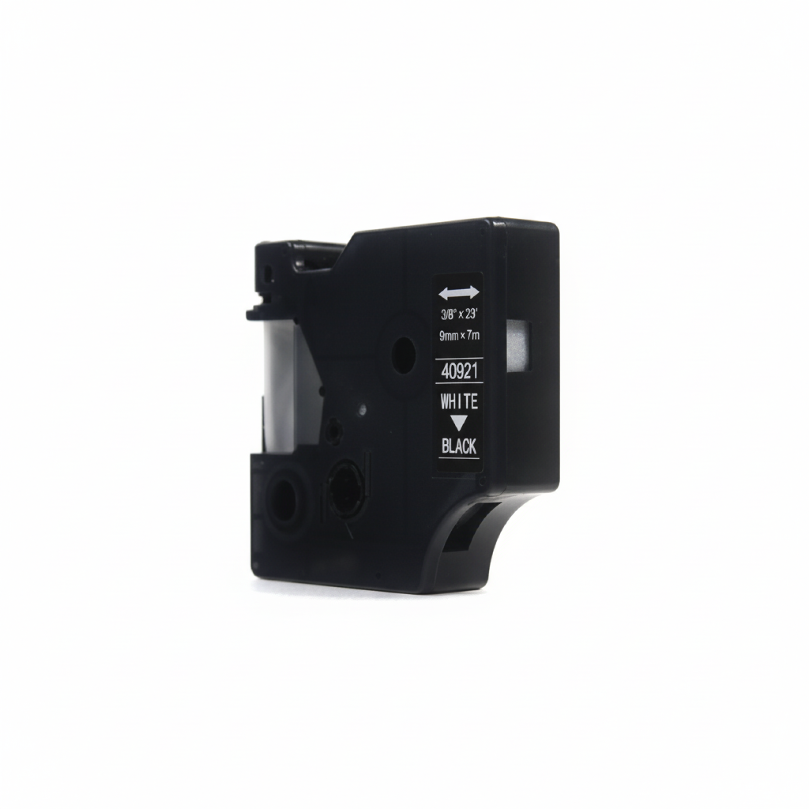 Compatible Tape D1-40921 for DYMO (D1-40921) (Black) (9 mm, 7 m, Black, White)