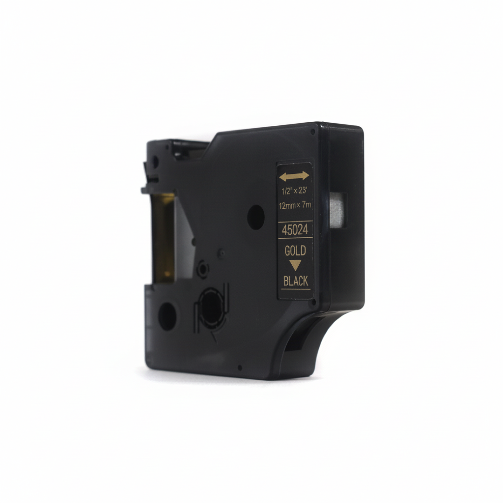 Compatible Tape D1-45024 for DYMO (D1-45024) (Black) (12 mm, 7 m, Black, Gold)