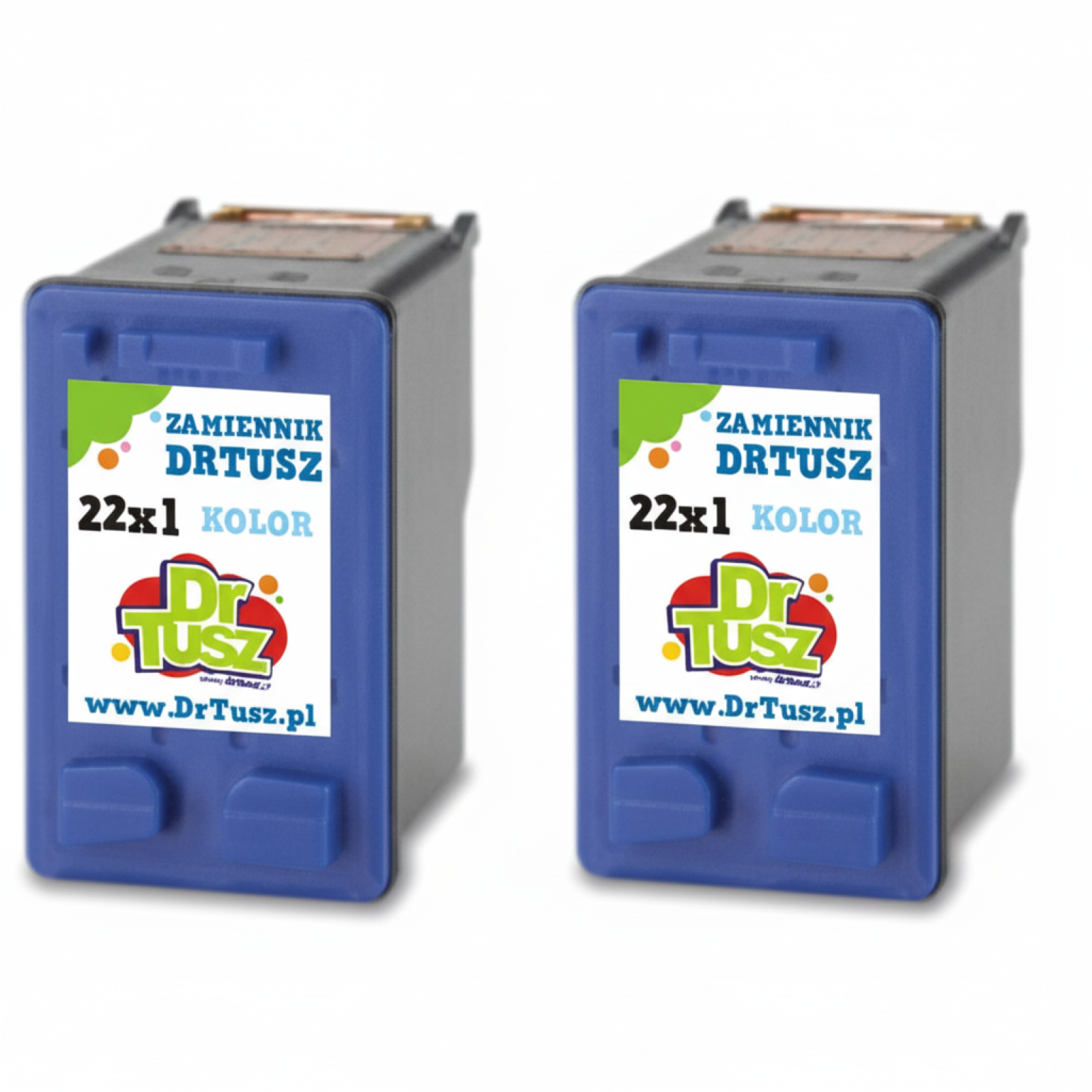 Compatible Ink Cartridges 22 XL for HP (C9352AE-2) (Color) (2-pack)