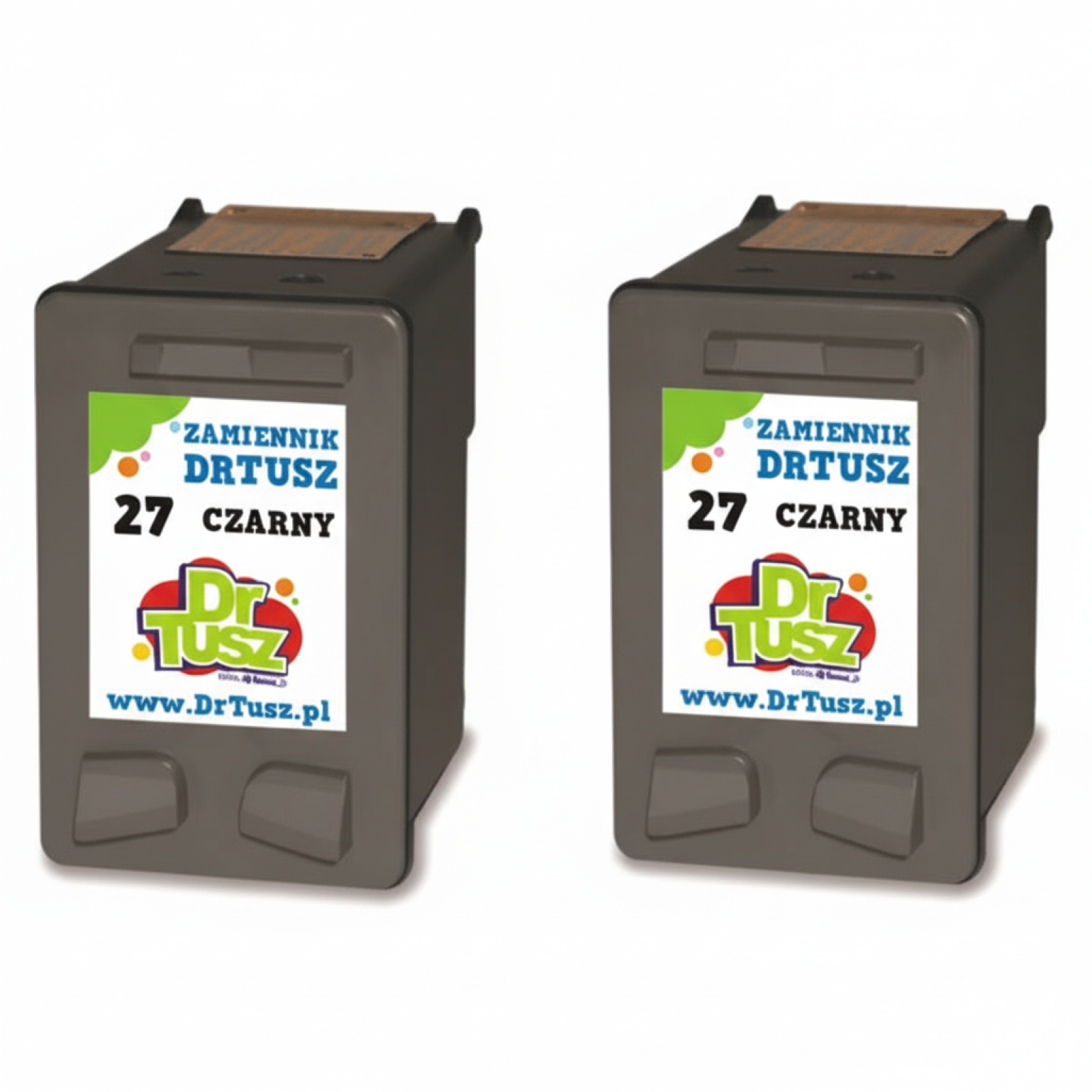 Compatible Ink Cartridges 27 for HP (C8727AE-2) (Black) (2-pack)