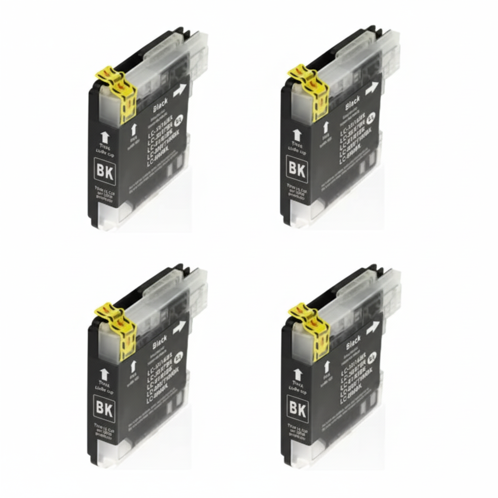 Compatible Ink Cartridges LC-980 BK BP4 for Brother (LC980BKBP4) (Black) (4xpack)