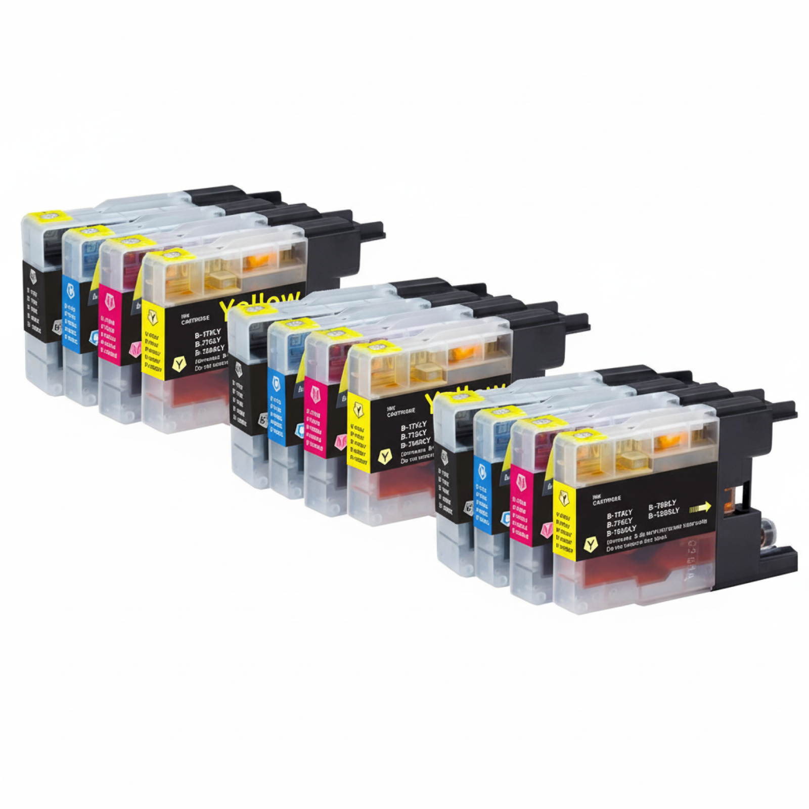 3x Compatible Ink Cartridges LC-1220 CMYK for Brother (LC1220VALBP) (multi pack)