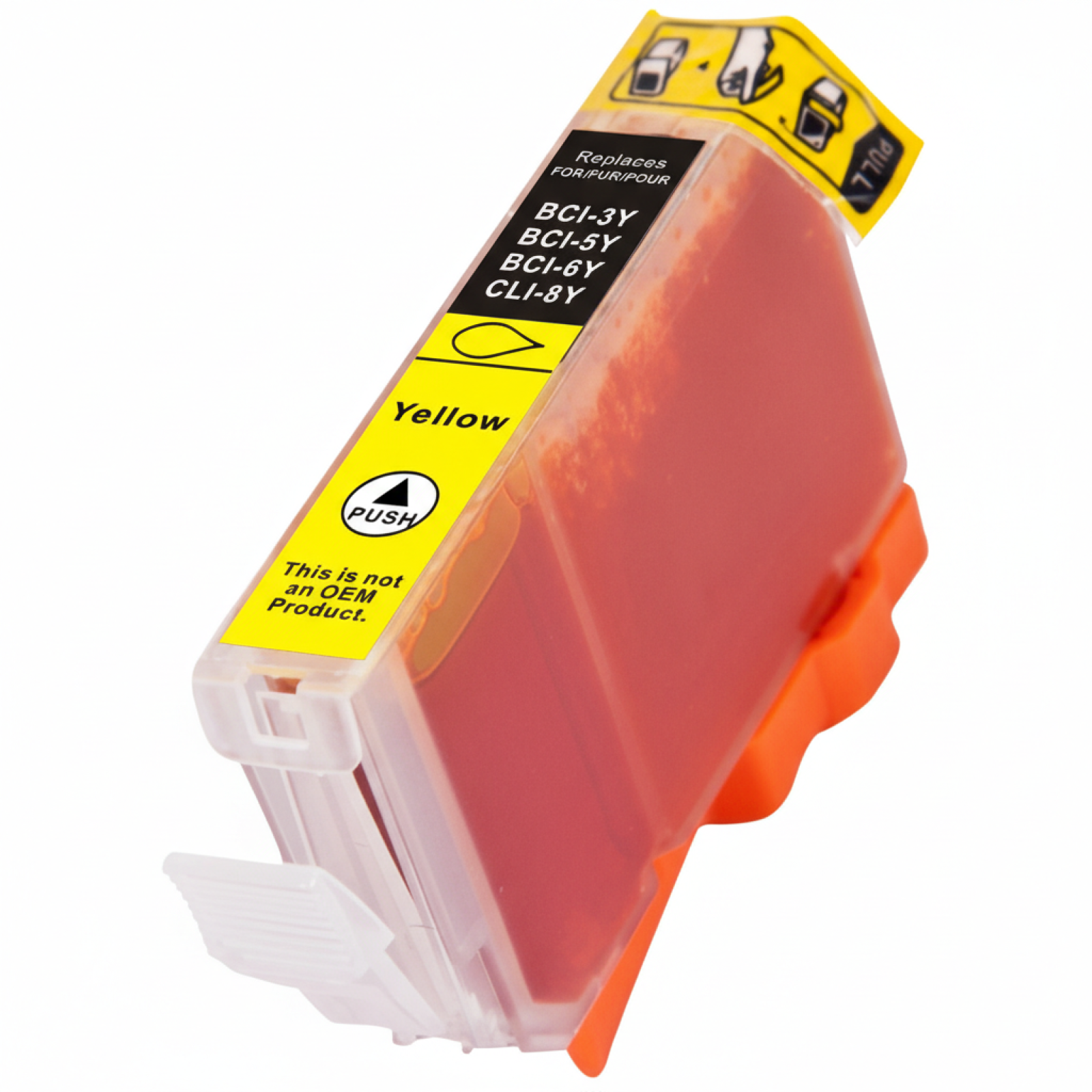 Compatible Ink Cartridge BCI-6 Y for Canon (4708A002) (Yellow)