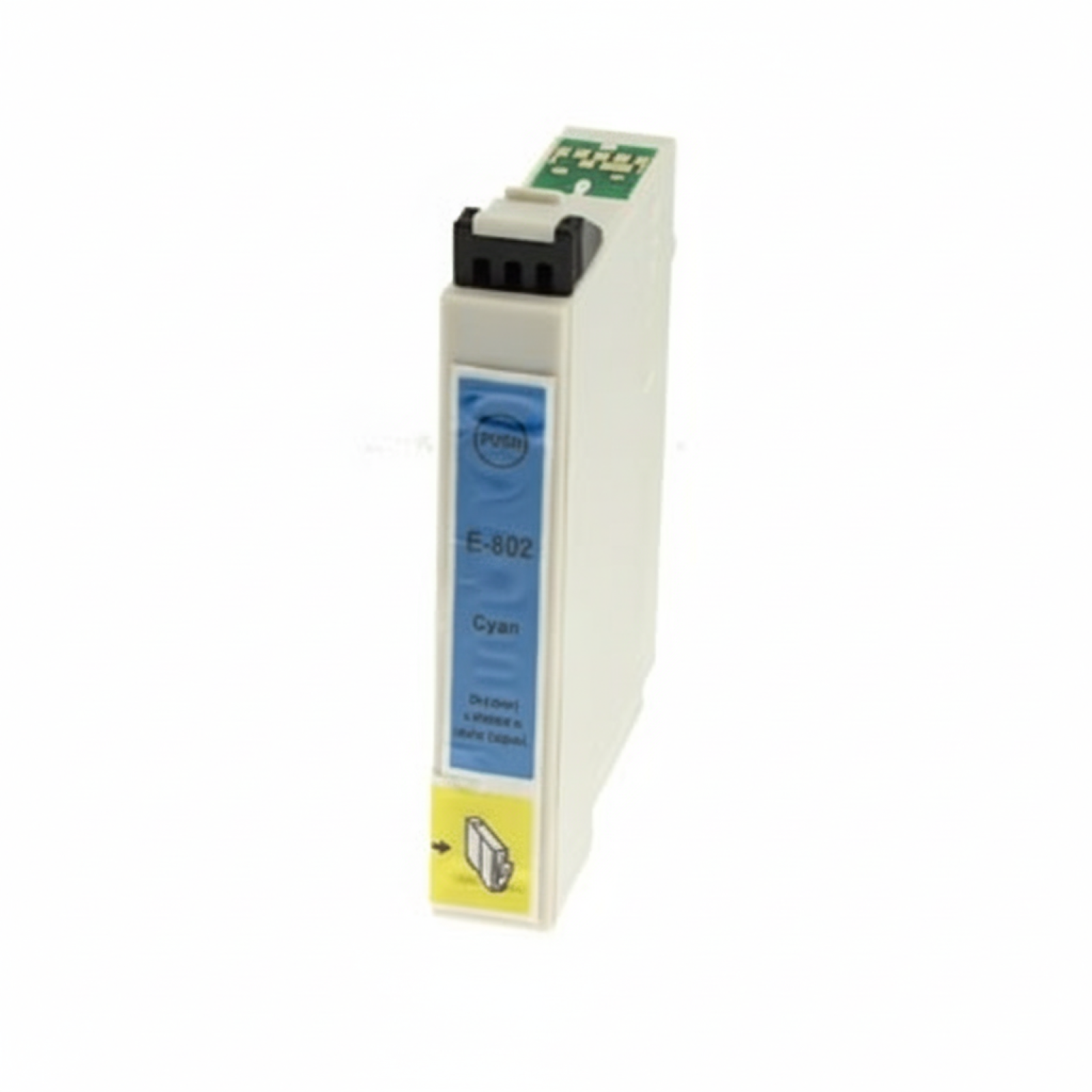 Compatible Ink Cartridge T0802 for Epson (C13T08024011) (Cyan)