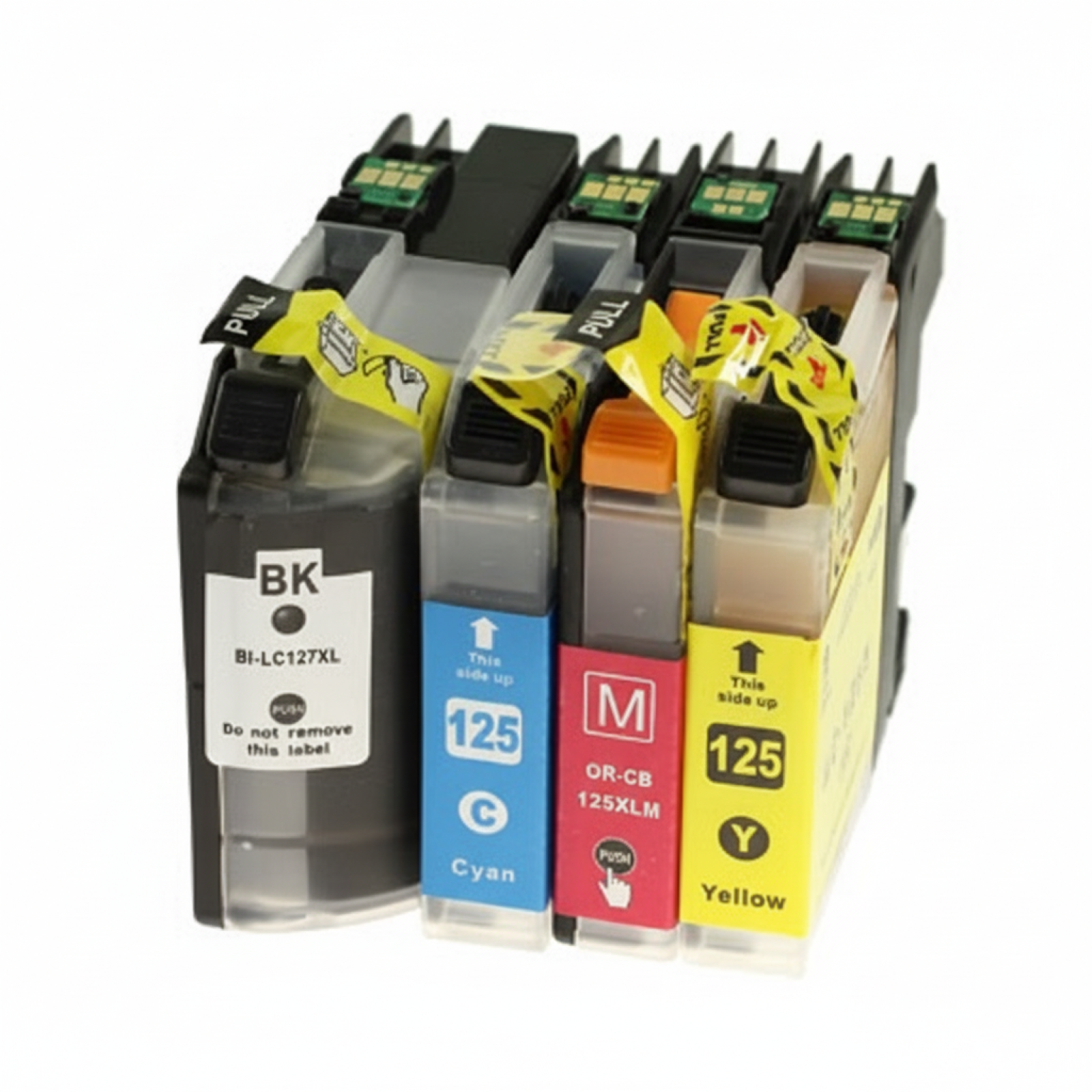 Compatible Ink Cartridges LC-127 XL BK + 125 XL CMY for Brother (LC127XLVALBP) (multi pack)