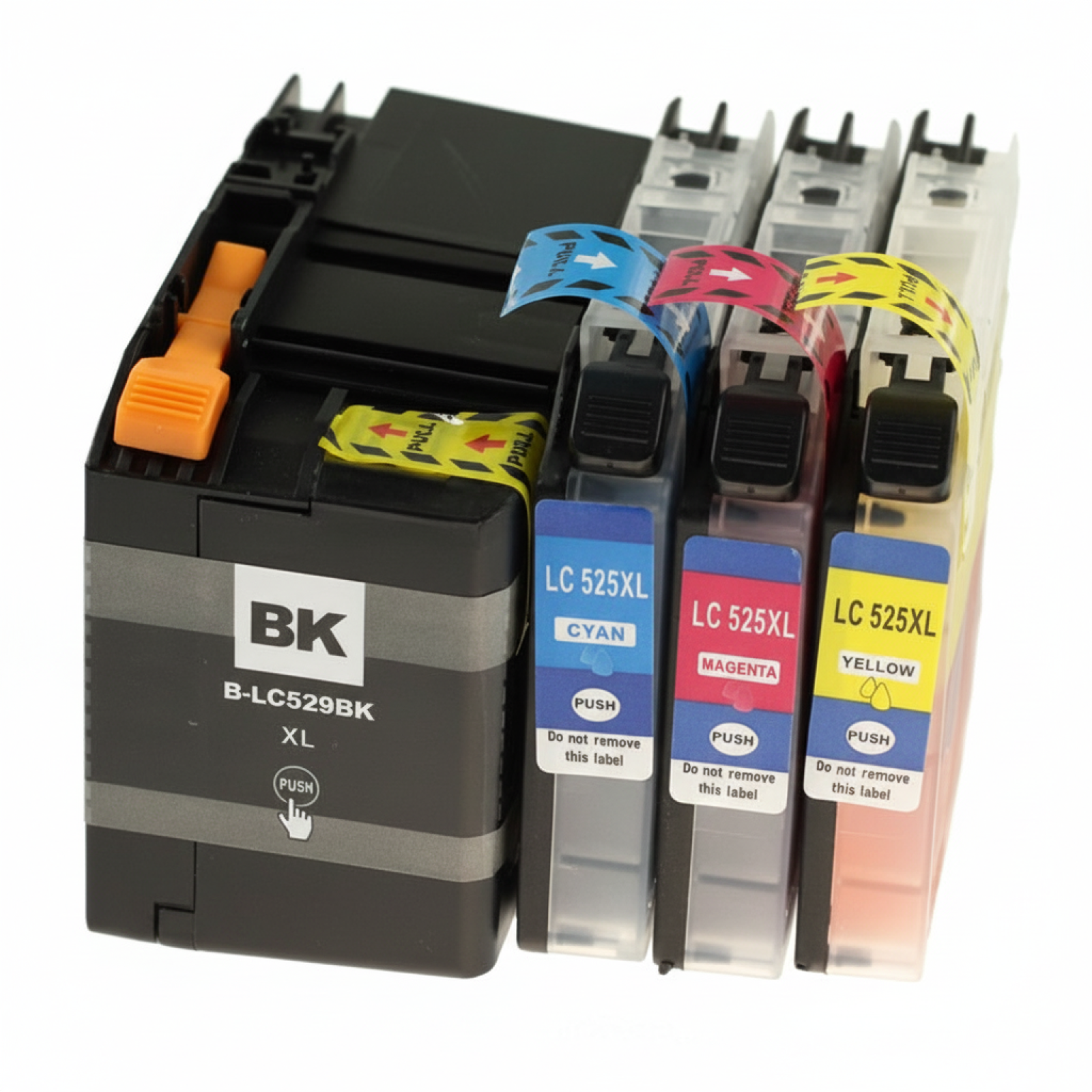 Compatible Ink Cartridges LC-529 XL BK + 525 XL CMY for Brother (LC529XLVAL) (multi pack)
