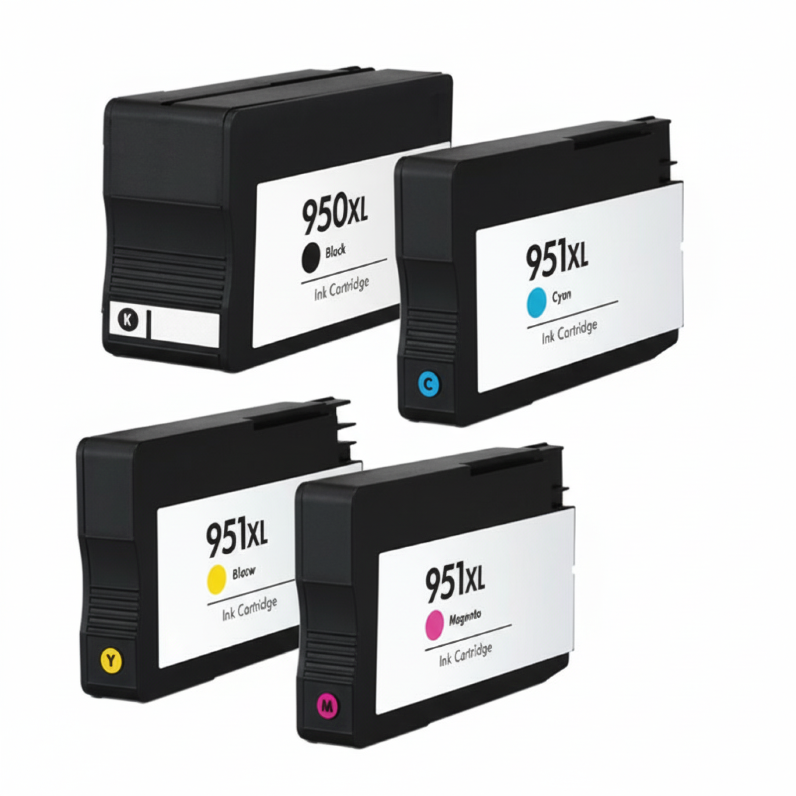 Compatible Ink Cartridges 950 XL BK + 951 XL CMY for HP (C2P43AE) (multi pack)