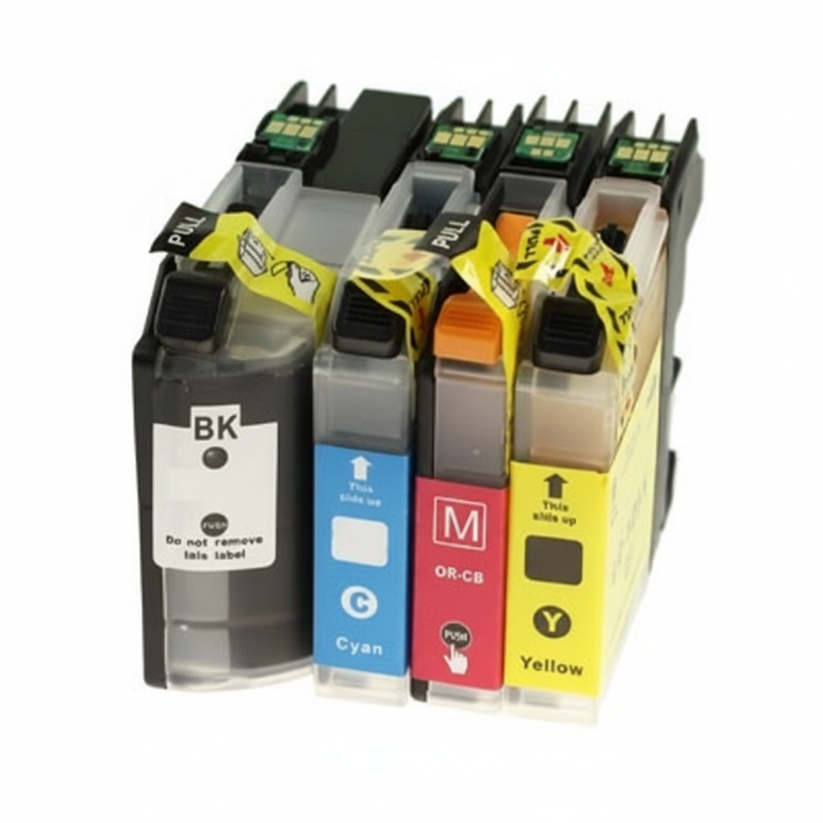 Compatible Ink Cartridges LC-227 XL BK  + 225 XL CMY for Brother (LC227XLVALBP) (multi pack)