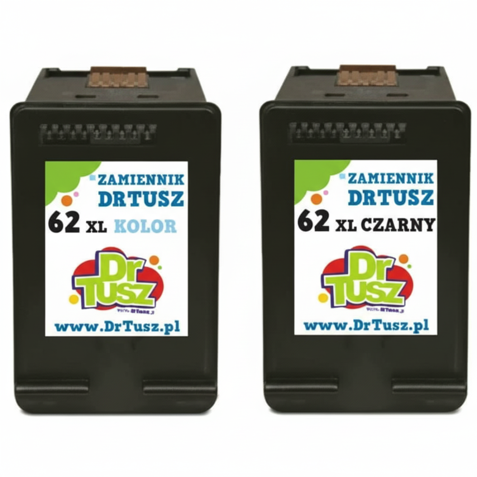 Compatible Ink Cartridges 62 XL BK + 62 XL C for HP (N9J71AE) (multi pack)
