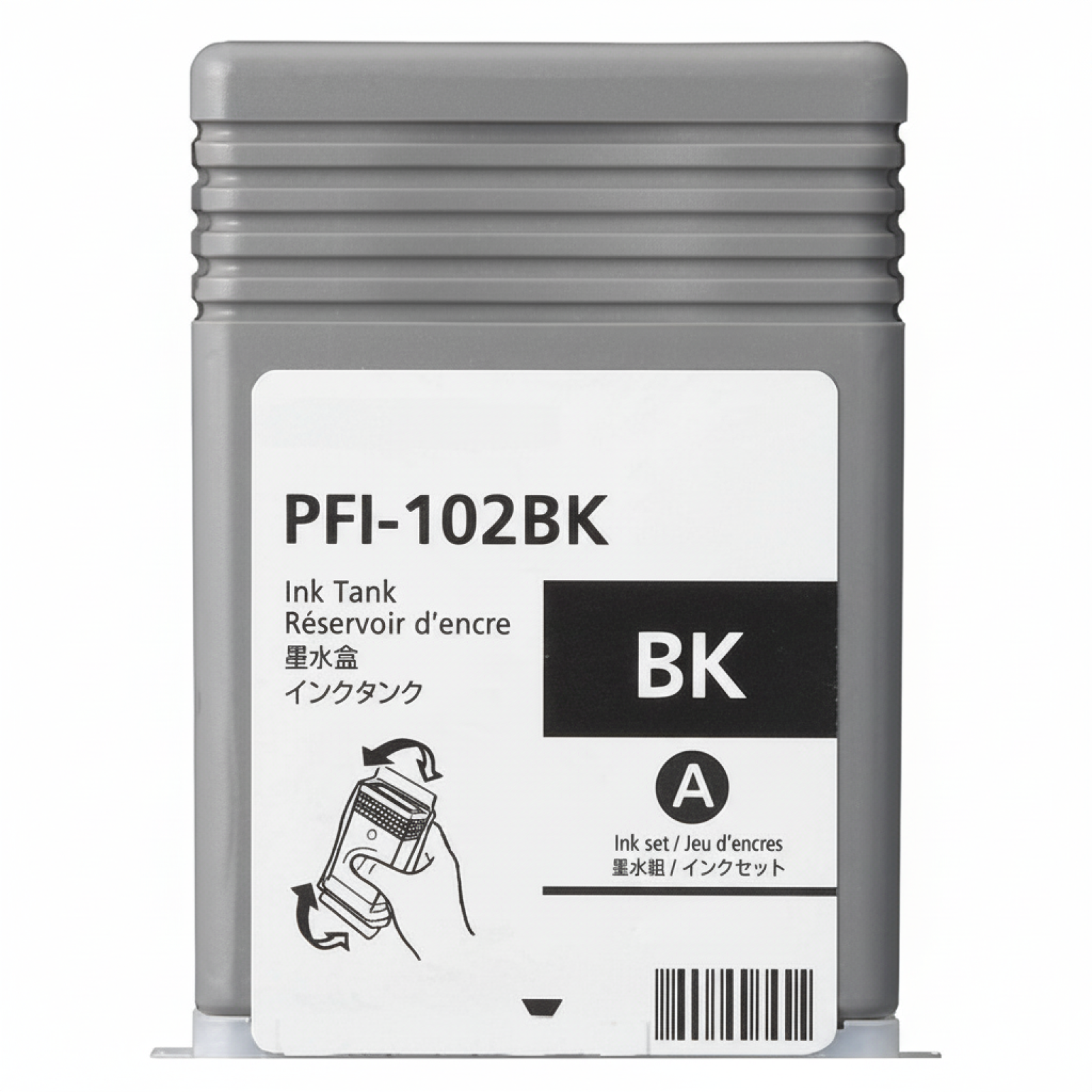 Compatible Ink Cartridge PFI-102BK for Canon (CF0895B001A) (Black)