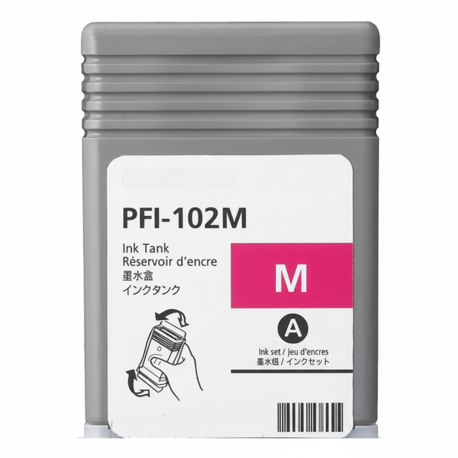 Compatible Ink Cartridge PFI-102M for Canon (CF0897B001A) (Magenta)