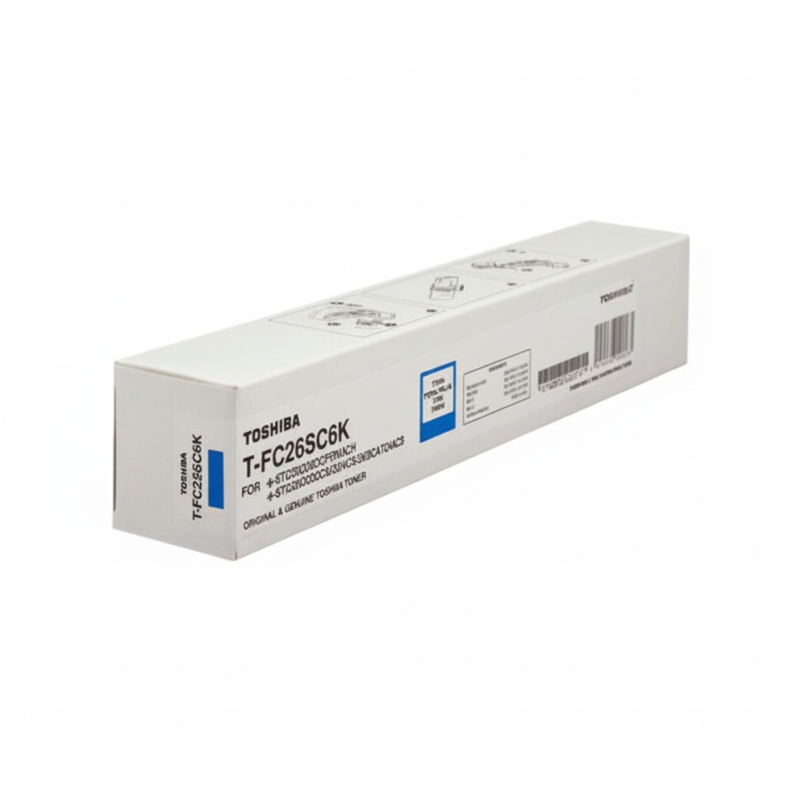 Original OEM Toner Toshiba T-FC26SC6K (6B000000557) (Cyan)