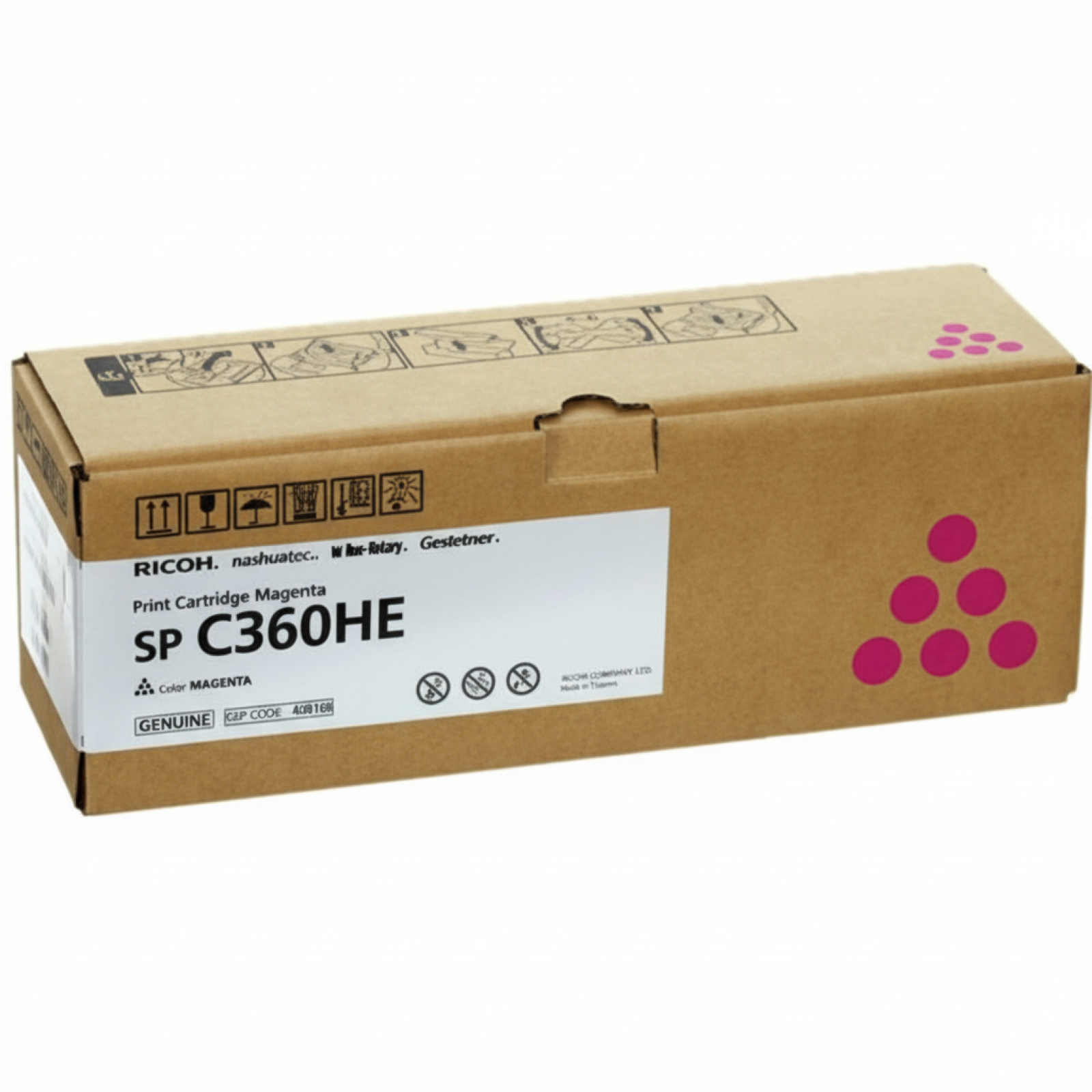 Original OEM Toner Ricoh C360HE (408186) (Magenta)