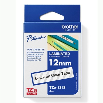 Original OEM Tape Brother TZe-131S (TZe-131S) (Transparent) (12 mm, 4 m, Transparent)