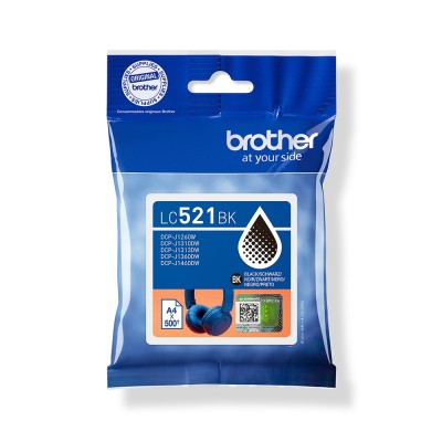 Original OEM Ink Cartridge Brother LC-521 BK (LC521BK) (Black)