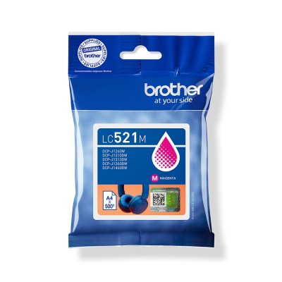 Original OEM Ink Cartridge Brother LC-521 M (LC521M) (Magenta)