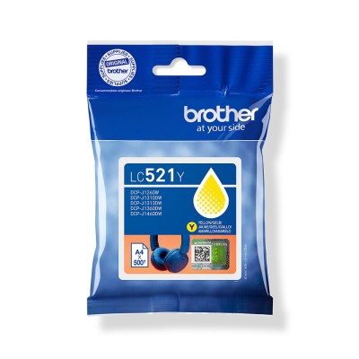 Original OEM Ink Cartridge Brother LC-521 Y (LC521Y) (Yellow)