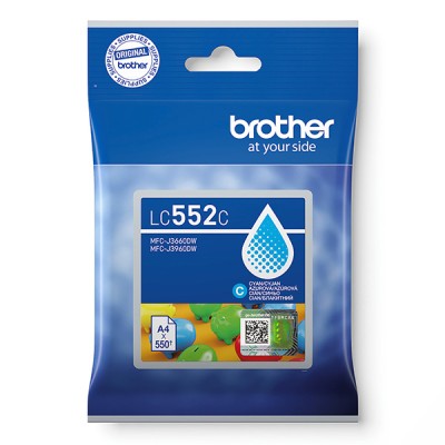 Original OEM Ink Cartridge Brother LC-552 C (LC552C) (Cyan)