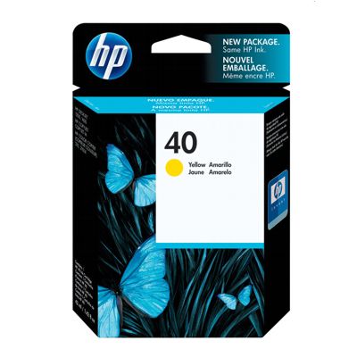 Original OEM Ink Cartridge HP 40 (51640YE) (Yellow)
