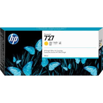 Original OEM Ink Cartridge HP 727 XL 300ml (F9J78A) (Yellow)