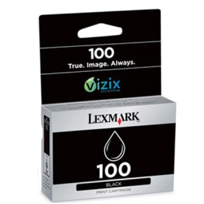 Original OEM Ink Cartridge Lexmark 100 BK (014N0820E) (Black)