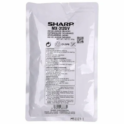 Original OEM Developer Sharp MX-312GV (MX312GV) (Black)