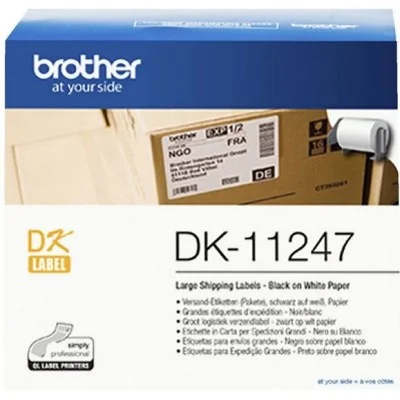 Original OEM Label Brother DK-11247 (DK-11247) (White) (180 pcs, 103 mm, 164 mm)