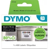 Original OEM Label DYMO LW-2187329 (2187329) (White) (White, 400 pcs, 54 mm, 70 mm)