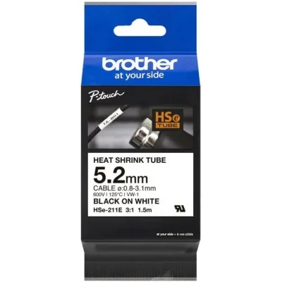 Original OEM Heat Shrink Tube Brother HSe-211 (HSE211) (White) (5,2 mm, 1,5 m)