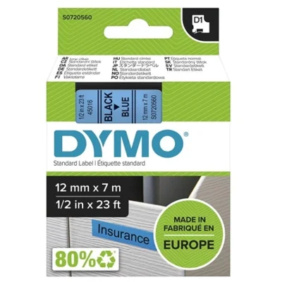 Original OEM Ink Ribbon DYMO D1-45016 (D1-45016) (Blue) (12 mm, 7 m)