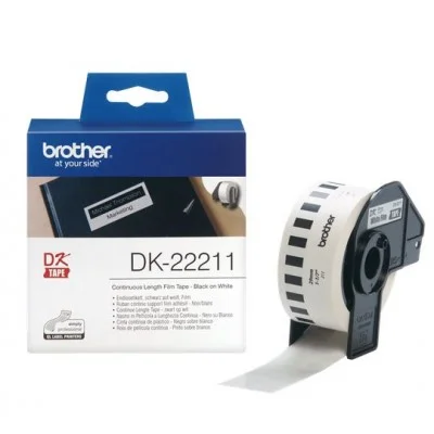 Original OEM Film Tape Brother DK-22211 (DK-22211) (White) (29 mm, 15,24 m)