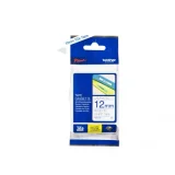 Original OEM Ribbon Brother TZe-233 (TZE233) (White) (12 mm, 8 m, White, Blue)