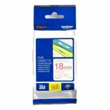 Original OEM Ribbon Brother TZe-242 (TZE242) (White) (18 mm, 8 m, White, Red) for Brother PT-900NW