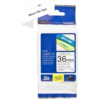 Original OEM Ribbon Brother TZe-261 (TZE261) (White) (36 mm, 8 m, White)