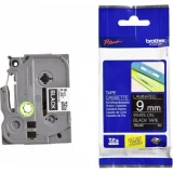 Original OEM Ribbon Brother TZe-325 (TZE325) (Black) (9 mm, 8 m, Black, White)