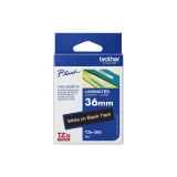 Original OEM Ribbon Brother TZe-365 (TZE365) (Black) (36 mm, 8 m, Black, White)