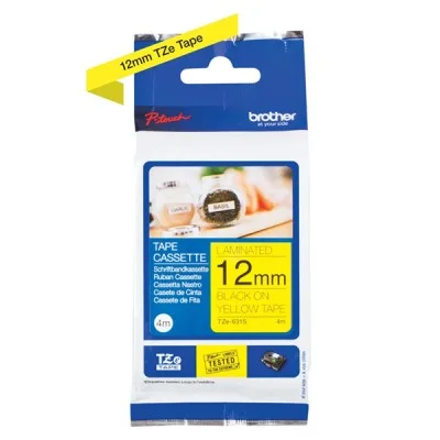 Original OEM Ribbon Brother TZe-631S (TZe631S) (Yellow) (12 mm, 4 m, Yellow)